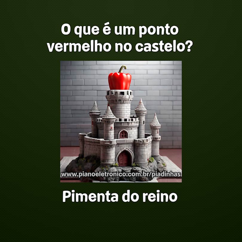 O que é um ponto vermelho no castelo?

Pimenta do reino